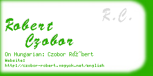 robert czobor business card